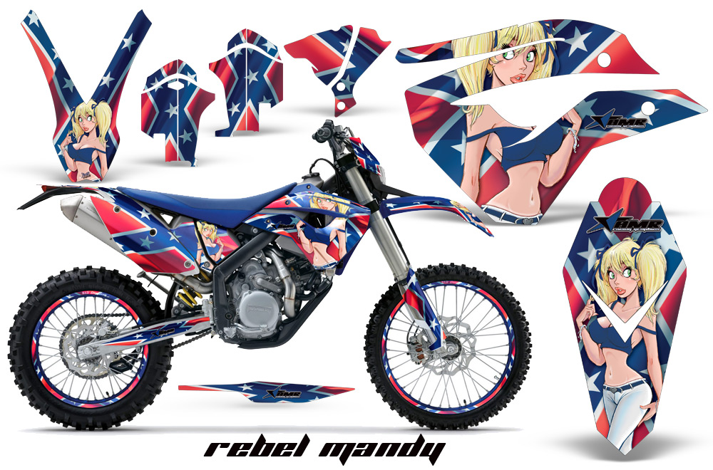 Husaberg FE570 Enduro 2010 Graphics Kit Rebel Mandy NPs